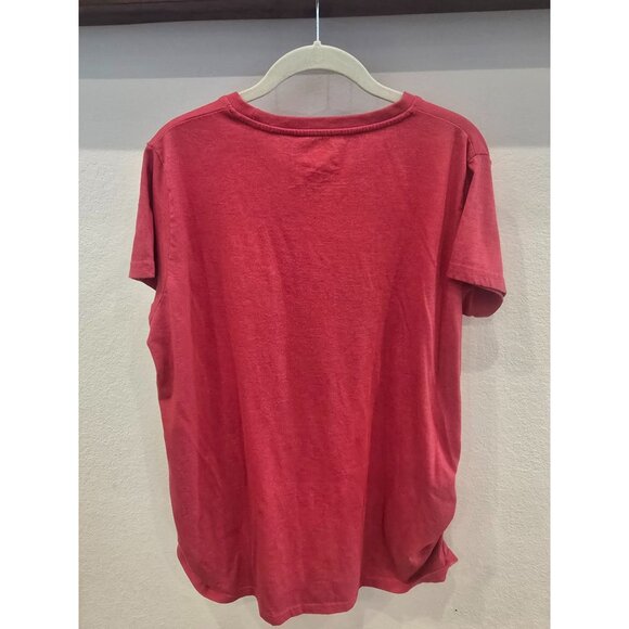 Bumps First Christmas Maternity T-Shirt Red Size 2XL Crazy Dog Brand Cotton/Poly - Picture 3 of 3